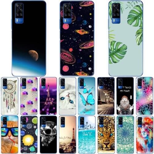 For VIVO Y31 2021Case Wolf Silicon TPU Fundas for vivo y31 2021 Cat Animal Shell Bag Housing Phone Cases