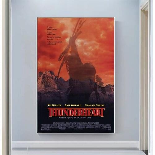 CP1174 Thunderheart Classic Hot Movie Print Silk Fabric Poster Indoor Wall Art Decor Gift