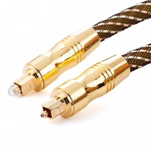 EtopLink Gold plated Audio SPDIF Digital fiber Optic Cable Digital optical fiber cable for DVD Amplifier Cable 1M 2M 3M 10M 20M