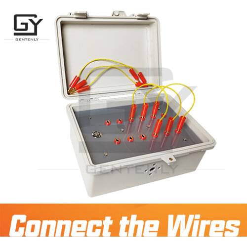 Escape room game props Plug wire box all the wires are inserted into the right sockets to unlock chamber room escape GENTENL
