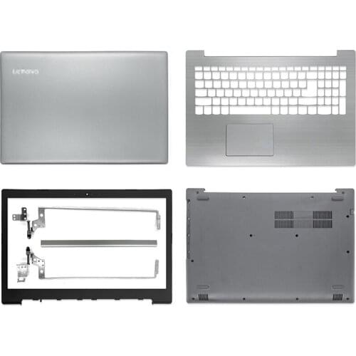 NEW LCD Back Cover/Front bezel/Hinges/Palmrest/Bottom Case Laptop For Lenovo IdeaPad 320-15 320-15IKB 320-15ISK 320-15ABR Silver