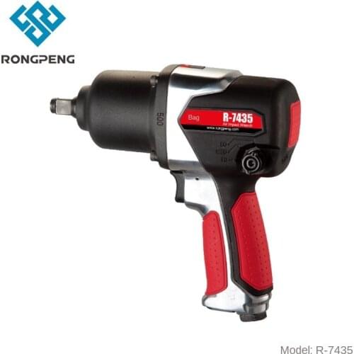 Manufacturer direct sales Rongpeng 7435 pneumatic wrench single nut disassembly tool impact wrench pneumatic breeze gun