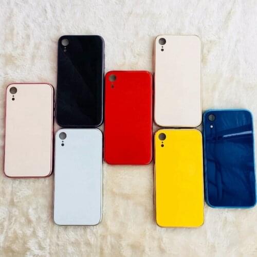 Suitable for Iphone Luxury 8 Fashion 6 Plating 7SPLUS Gloss XR Electric XS Plating Tempered 11PROMAX Glass Phone Case 12MAXPRO