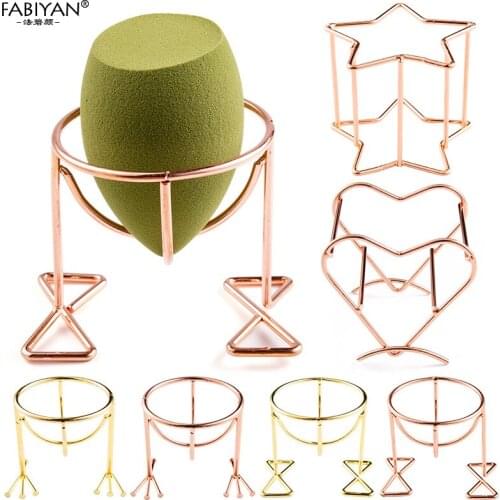 Puff Rack Cosmetic Holder Blender Display Stand 17 Style Storage Drying Bracket Sponge Makeup Empty Metal Tools 1Pc