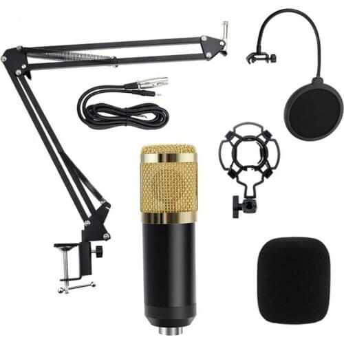 Professional BM 800 Condenser Microphone Kit for Computer with Tripod and Shock Mount BM800 Mic Kits with Gift Dropshipping