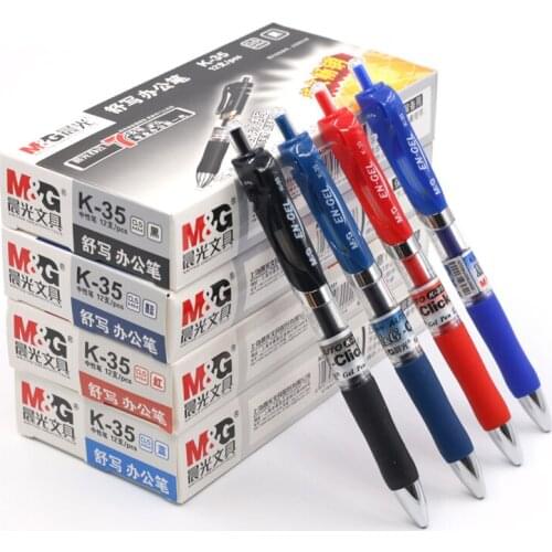 M&G K-35 0.5mm push type neutral pen students office special pen