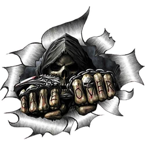 Torn skeleton car sticker cross country diesel vehicle motorcycle auto parts decoration ice car fun Decal PVC