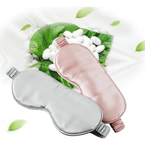 Silk Sleep Eye Mask 19 Momme Mulberry Sleeping Cover Eyepatch Blindfolds Insomnia Caring Sleep Shield Light Goggles Quality