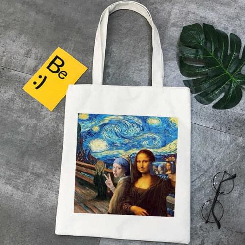 Van Gogh shopping bag handbag tote reusable shopper bag sac cabas boodschappentas jute cabas