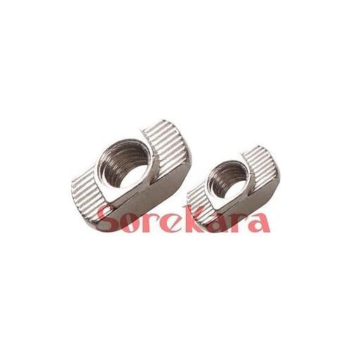Drop In T-Nut M4 M5 M6 M8 Thread For T-Slot Carbon Steel 45 Serie Slot Groove 10