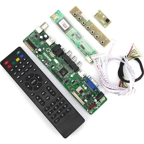 T.VST59.031 LCD/LED Controller Driver Board For LP154W01-A3 LTN154X3-L01 (TV+HDMI+VGA+CVBS+USB) LVDS Laptop 1280x800 Russian