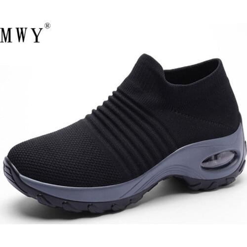 MWY Womens Vulcanize Shoes Incresed Sneakers Chaussures Femme Slip on Shoes For Women Breathable Outdoor Casual Walking Shoes