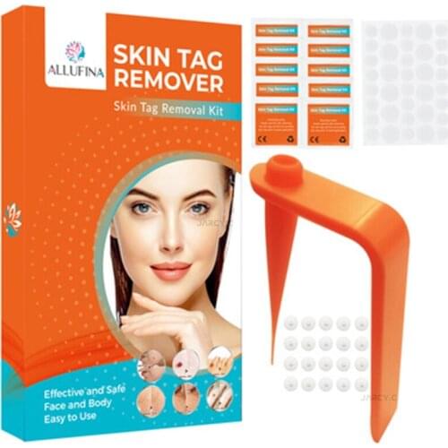 1set Skin Tag Papillomas Remover Tool Micro Skin Mole Wart Removal Kit With Cleansing Swabs Repair Adult Mole Wart Face Care