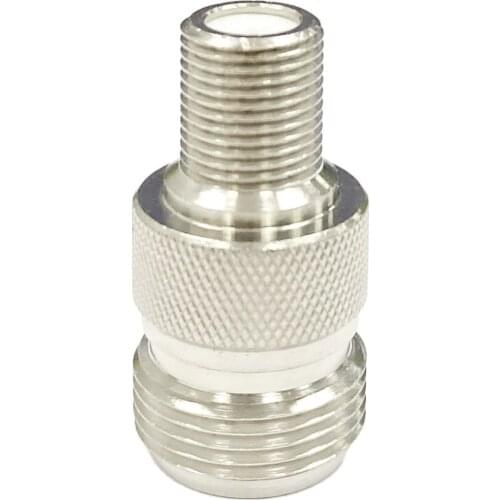 1pc NEW N Female Jack to F Female Jack RF Coax Adapter convertor Straight Nickelplated wholesale