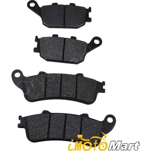 4pcs Motorcycle Semi-metal Sintered Front Rear Disc Brake Pads Fit For HONDA FORZA 250 2000 2001 2002 2003 2004