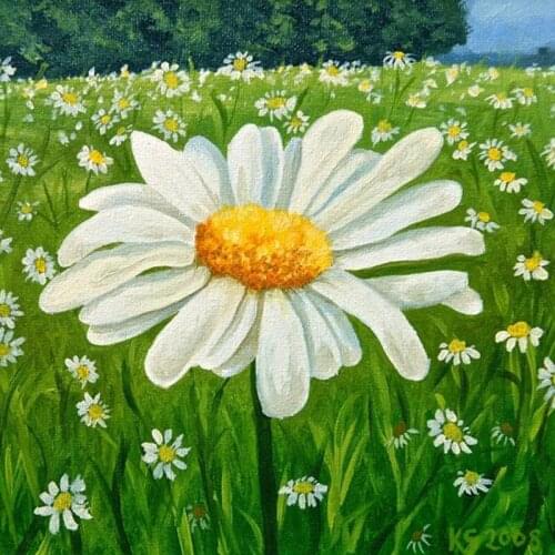 5D Diamond Painting Small Daisy Flowers Home Handmade DIY Diamond Painting Embroidery Mosaic Cross Embroidery Home Decoration Pa