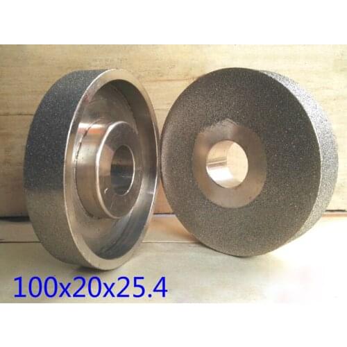 Diamond Grinding Wheel Alloy Water Parallel Polishing Wheel 100mm 25.4mm Hole 20 Thickness Jade Agate Peeled Tungsten Steel