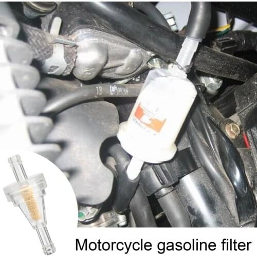 Gasoline Filter Heat-resistant Reusable Brass Universal Inline Gasoline Fuel Filter Filter Oil Cu Motorcycle Modified Parts