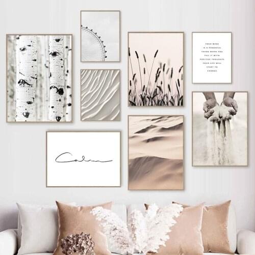 Birch Wheat Ferris Wheel Wall Art Print Canvas Painting Prints Desert Wall Posters Pictures For Living Room Home Decoration 192