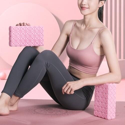 EVA Yoga Block Thick Non Slip Gym Foam Brick Yoga Bolster Pillow Cushion for Beginners Advanced Pilates Meditation Accessories