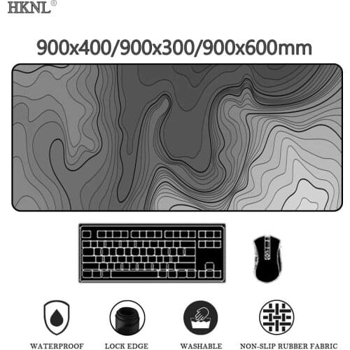 Black Mouse Pad Xxl Mats Desk Accessory Gamer Carpet Pc Gaming Substrate on The Table Gamers Accessories Rug 900x400/900x300mm