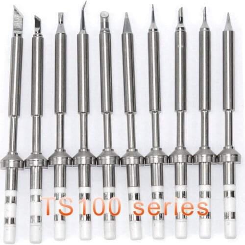 New TS100 Mini Digital Soldering Iron Tip Replacement Bit Head B2 BC2 C4 D24 K I Ku ILS C1 Lead Free