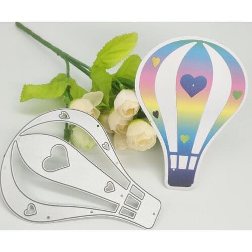 Color hot air balloon metal cutting die, scrapbook, photo album, greeting card, DIY decoration, handmade artwork