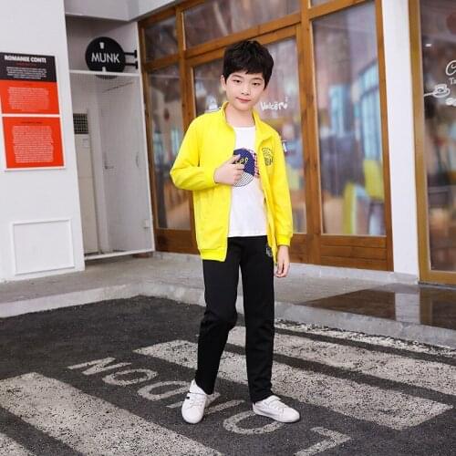 Childrens Spring Jacket Autumn Sports Suit Female Girls Clothing clothes teens Baby Boy T-Shirt Pants Sets Fashion Outerwear