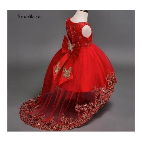 Baby Girl Dress Vintage Party Dresses for Girls 1st Year Birthday Party Princess dress 0-14yrs Baby Clothing Costume