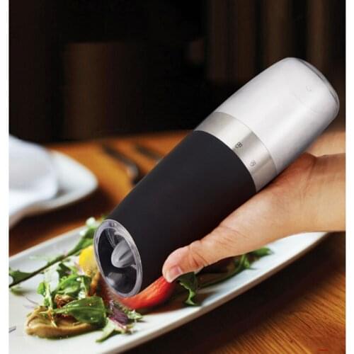 Electric Pepper Salt Mill Grinder Battery-Operated with Adjustable Coarseness