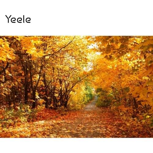 Yeele Autumn Forest Fallen Leaves Photography Backdrops Photographic Decoration Backgrounds Photo Studio Photocall Photophone