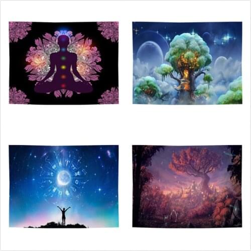 Tapestry Oil Painting Starry Sky Background Decorative Cloth Southeast Asia Wall Cloth Living RoomTapestry Gothic Home Decor