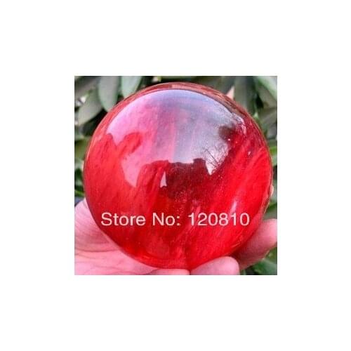 Crystal Cherry Red wonderful pretty quartz sphere BALL 60mm