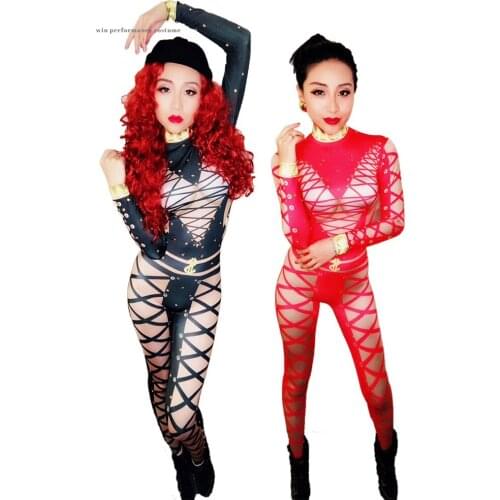 GOGO bandage skin color backless exotic costume stocking tights jumpsuit performance wear party sexsy pole dancing jazz
