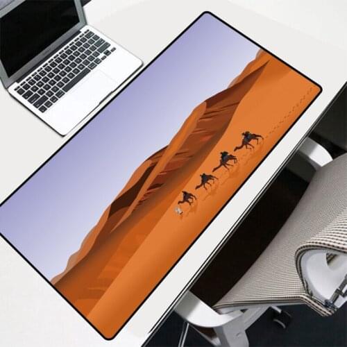 Desert camel Mouse Pads Anime Laptop Notebook Long Big Computer Keyboard Gaming Desk Mat For Gamer Playing
