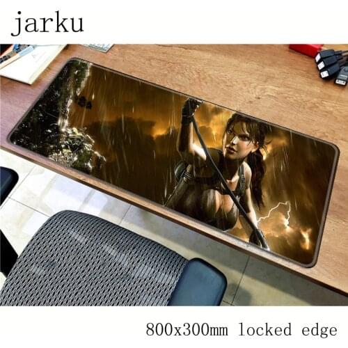 Tomb raider mouse pad gamer accessories 800x300mm notbook mouse mat large gaming mousepad Colourful pad mouse PC desk padmouse