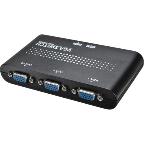 KVM Switches 1pc 2 In 1 Out VGA/SVGA Manual Sharing Switch Mini 2 Port VGA Selector Box Switcher For LCD PC