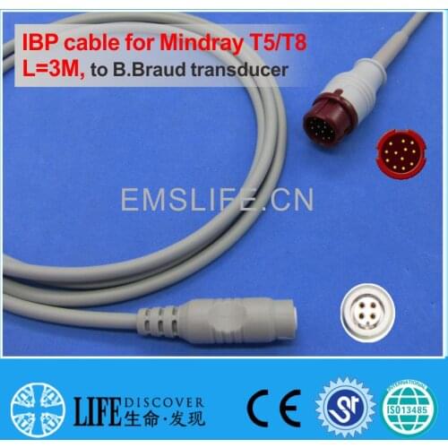 Mindray BeneView iPM iMECIBP cable for B.Braud disposable pressure transducer