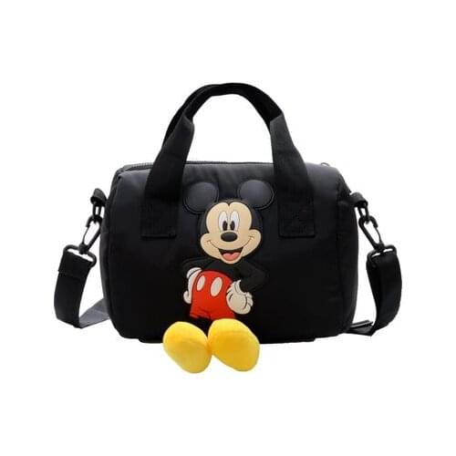 Disney mickey mouse nylon children messenger bag girl boy shoulder bag cartoon handbag