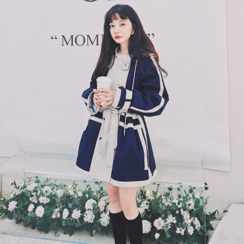 Brand New Vogue Short Trench Coat for Women Hooded Duster Coat with Belt Lady Outerwear Spring Autumn Fall Female Clothes