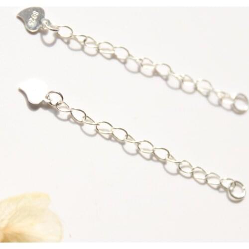 " Fake One Penalty Ten " 5CM (Mark S925) 92.5% Sterling Silver Jewelry Extend Chain Jewellery Findings & Accessories