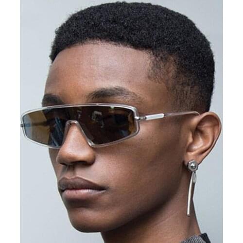 Trendy Flat Top Models Sunglasses Men Women Luxury Brand Designer Vintage Classic Black Cat Eye Sun Glasses For Male UV400