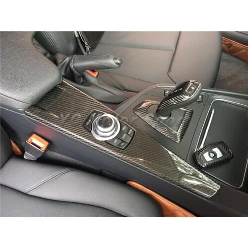 Dry Carbon Fiber Interior Fit For 2014-2016 F30 F31 F34 F35 M3 F80 F32 F33 M4 F82 F83 LHD iDrive Control Panel Cover Car-styling