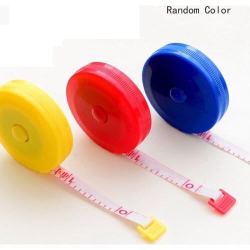 1pcs Retractable Tape Measuring Medical Body Measurement Tailor Sewing Craft Cloth Dieting Measuring Tape Portable Random Color