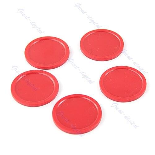 10pcs/lot Red Air Hockey Table Mini Puck 50mm 2" Puck Children Arcade Game