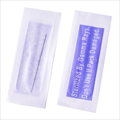 100pcs Disposable Sterilized Professional Tattoo Needles 1R For Tattoo Eyebrow Pen Machine Permanent Makeup Kit PMU needles 1R