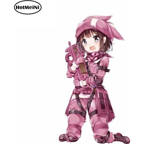 HotMeiNi 13cm x 7.3cm for Sword Art Online Pink Bunny Car Stickers Personality Windows Decal Refrigerato VAN Car Assessoires