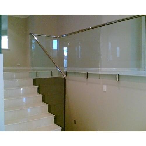 Stainless Steel Frameless Balcony Side Wall Face Mounted Smart Glass Spigots
