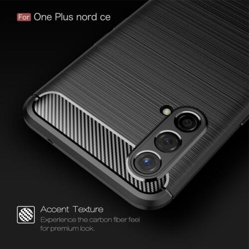 For Cover OnePlus Nord CE Case Oneplus Nord CE Cover Shockproof Silicone Brushed Style Soft TPU Case For Oneplus Nord CE Fundas