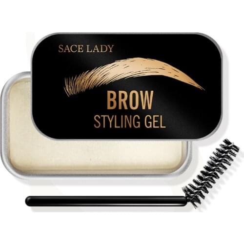 Brows Styling Gel Soap Eyebrow Shaping Cream Waterproof with Brush Natural Dense Eye Brow Stereotypes Shaping Soap Long-lasting